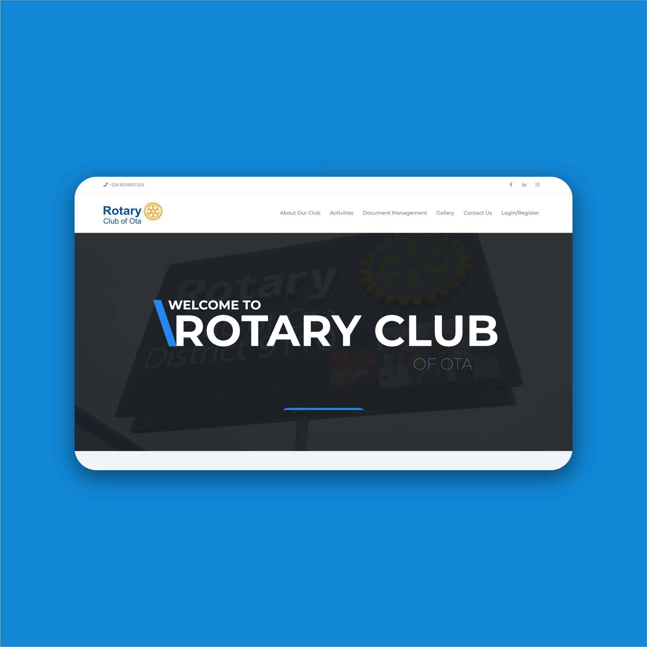 Rotary Club Ota Membership Website